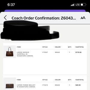 Coach Bag and wallet